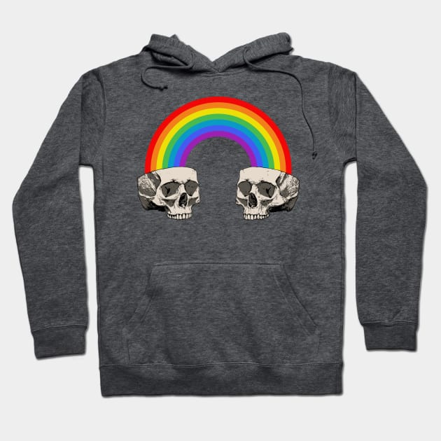 Skulls 'n Rainbow Hoodie by Moutchy